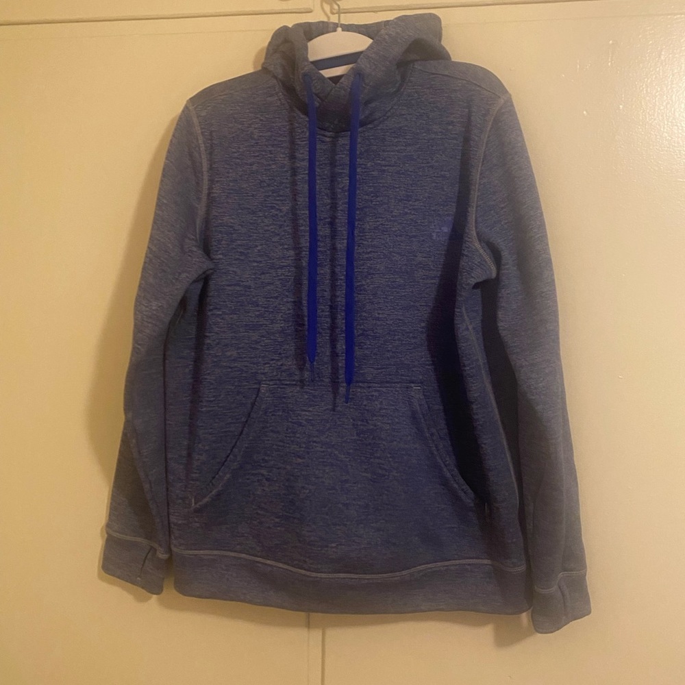 Adidas blue sweatshirt hoodie large kangaroo pocket excellent condition like new